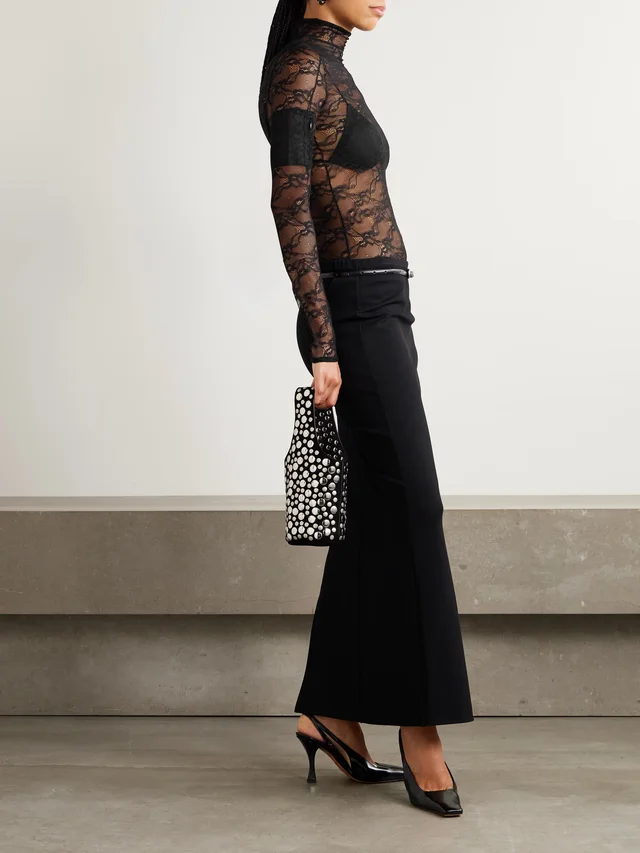 COURRÈGES Lace blouse in Black, photo 2 of 2 from NET-A-PORTER (Canada)
