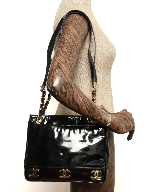 Chanel Patent CC Chain Tote Bag in Patent leather from A Retro Tale, photo 10 of 10