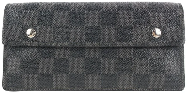 Louis Vuitton Damier Graphite Portefeuille Accordion Long Flap Wallet in Grey Canvas from Bagriculture