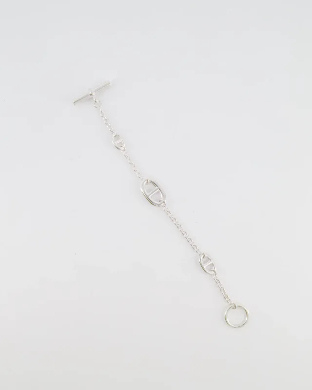 Hermès Farandole Chaine D'ancre Link Bracelet Large Model in Silver from Sellier, photo 2 of 4