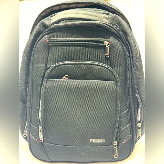 Samsonite backpacks in black Leather from Poshmark