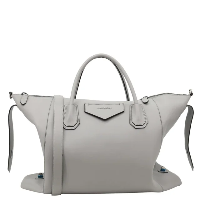 Givenchy Antigona Soft Leather Shoulder Bag Gray in Grey Leather from Dallas Designer Handbags