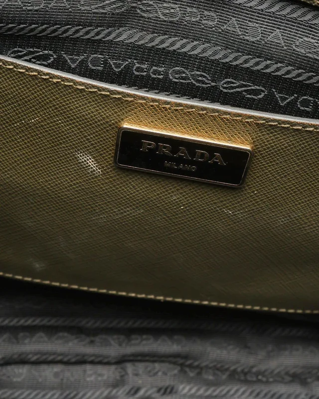 Prada Large Saffiano Lux Galleria Double Zip Bag in Saffiano leather from A Retro Tale, photo 10 of 12