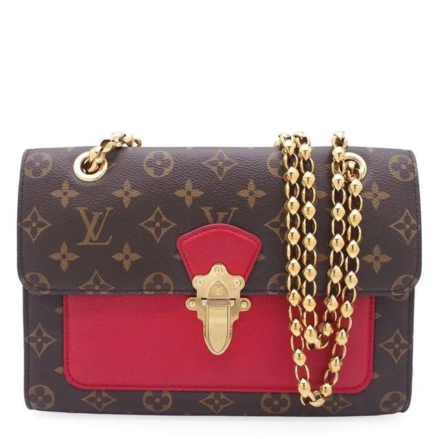 Louis Vuitton Brown Cerise Monogram Canvas Leather Shoulder Bag in Brown Coated canvas from The Reluxe