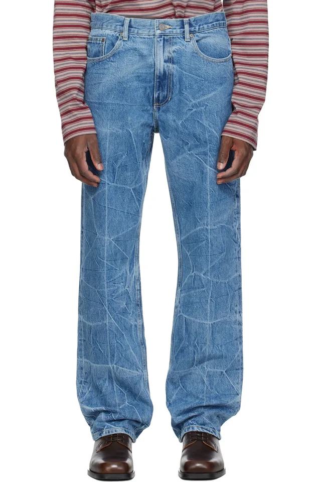 MMIC Blue Roadie Jeans, image 1 of 1 from SSENSE