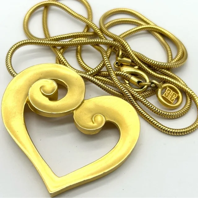 Givenchy Vintage Heart Pendant Necklace in gold from Poshmark, photo 1 of 1