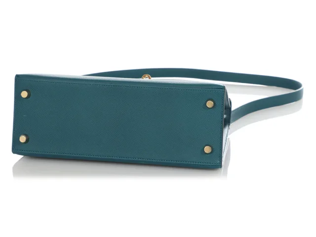 Hermès Vert Bosphore Epsom Kelly 25 in Green Epsom leather from Ann's Fabulous Finds, photo 1 of 1