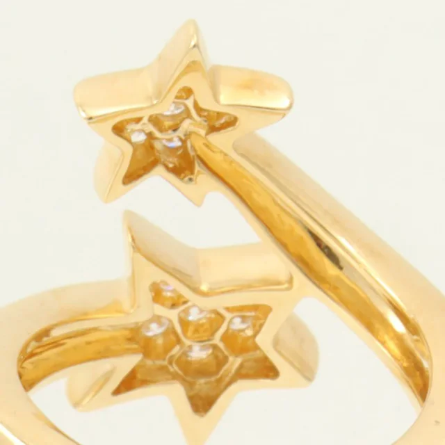 Chanel 18K Comet Ring #52 Gold in Gold from VINTAGE QOO TOKYO, photo 3 of 5