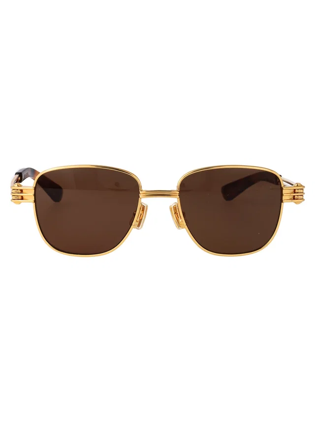Bottega Veneta Bv1380s Sunglasses — Gold Metal in Gold from HEWI