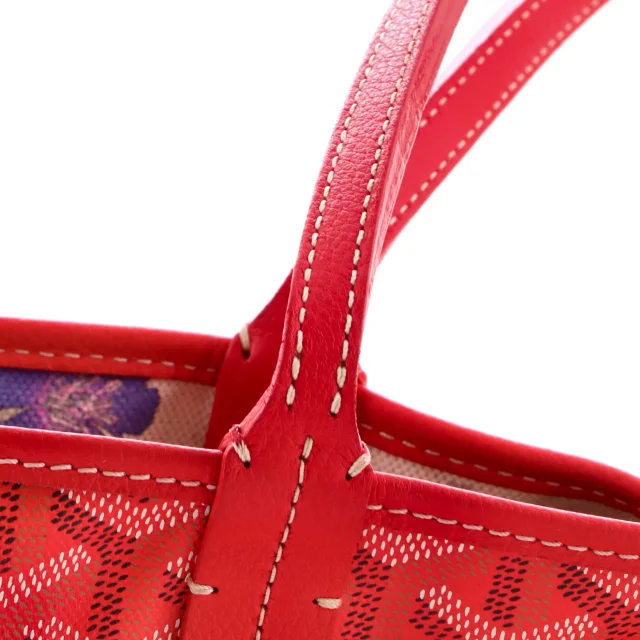 Goyard Saint Louis Reversible Tote Coated Canvas and Printed Canvas PM in red Coated canvas from Rebag, photo 8 of 9