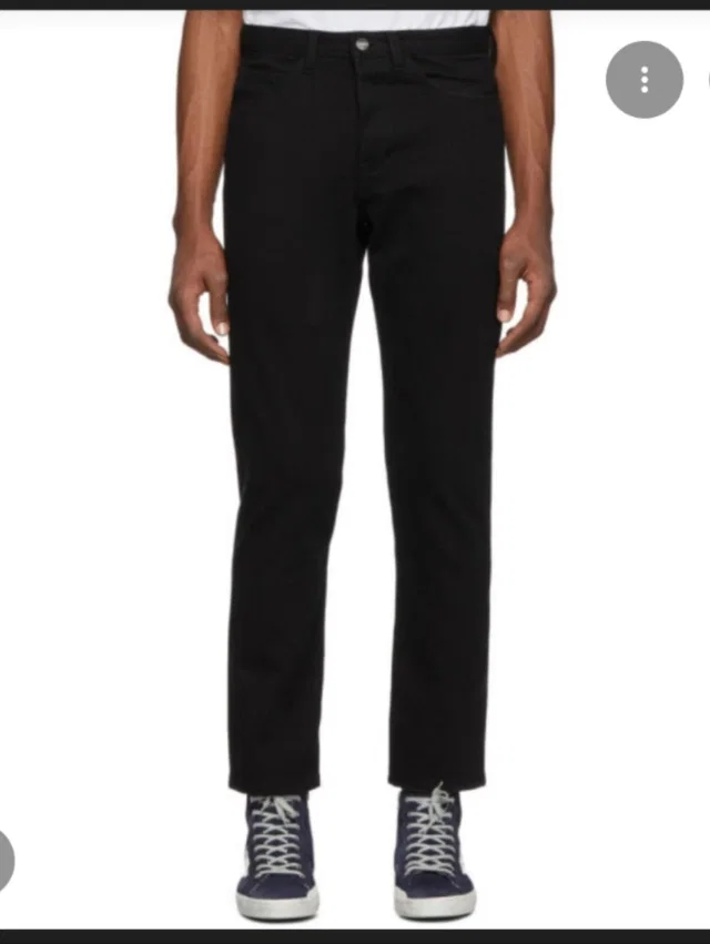 Acne Studios Town Cord Corduroy Slim Fit Pants 28x26.5" in blue|black from Poshmark
