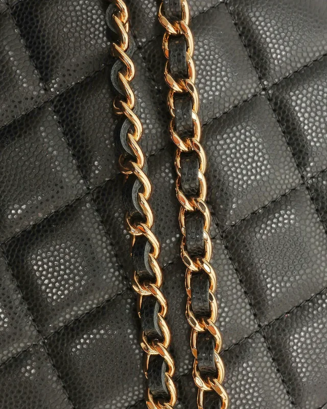 Chanel CC Quilted Star Crossbody Bag in Caviar leather from A Retro Tale, photo 8 of 12