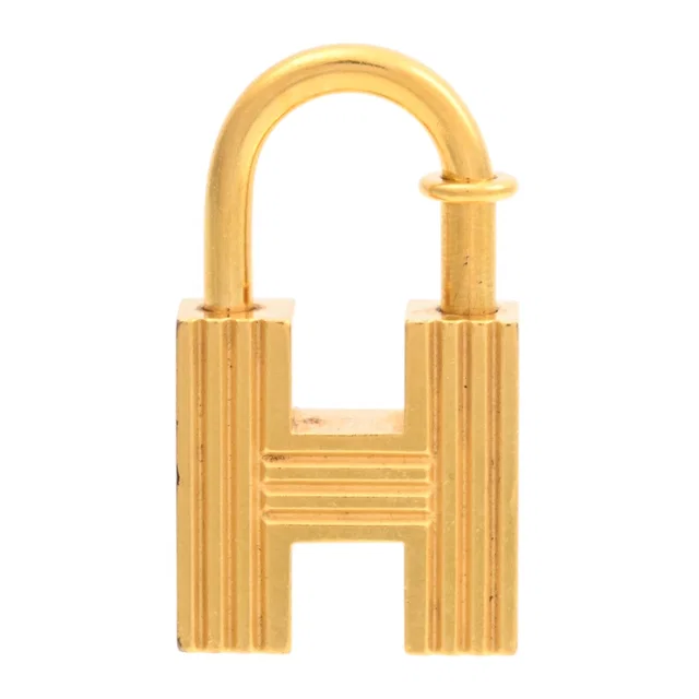 Hermès 2000 H Padlock Charm Gold in Gold from VINTAGE QOO TOKYO