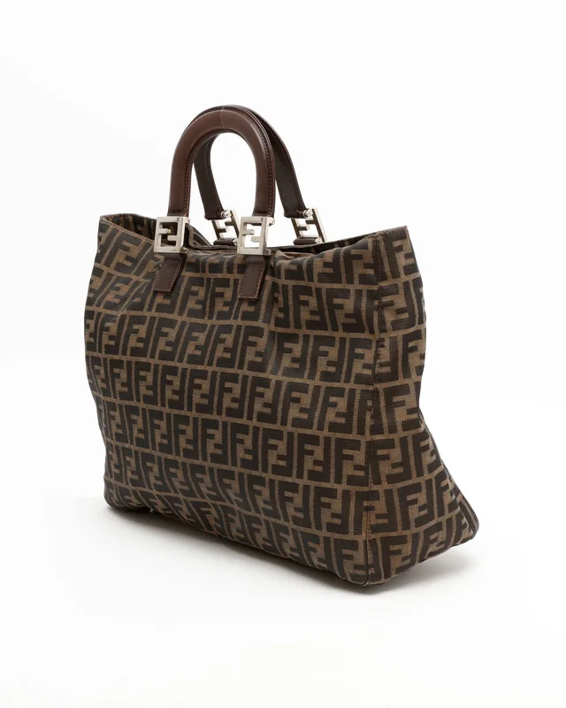 Fendi Large Zucca Tote Bag in Canvas from A Retro Tale, photo 2 of 9