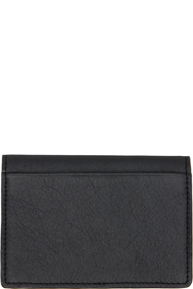 Vivienne Westwood Black Flap Card Holder, photo 2 of 3 from SSENSE