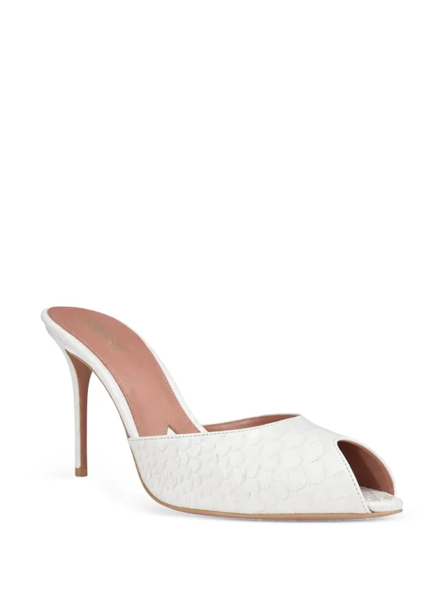 Paris Texas Vera crocodile-effect open-toe heeled sandals, photo 2 of 2 from FARFETCH