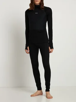 ICEBREAKER Tight leggings with elastic waistband in 83% Wool, 12% Polyamide, 5% Elastane, photo 2 of 7 from LUISAVIAROMA