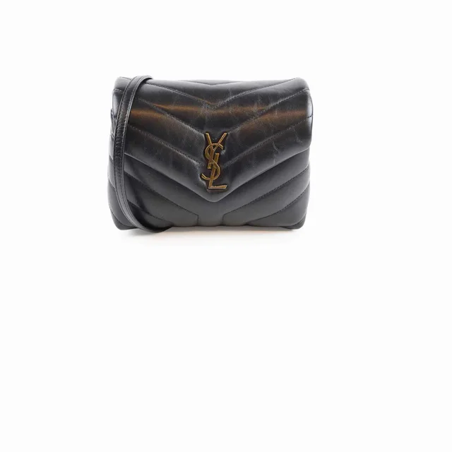 Saint Laurent Toy Loulou Black in Black Leather from The Purse Affair