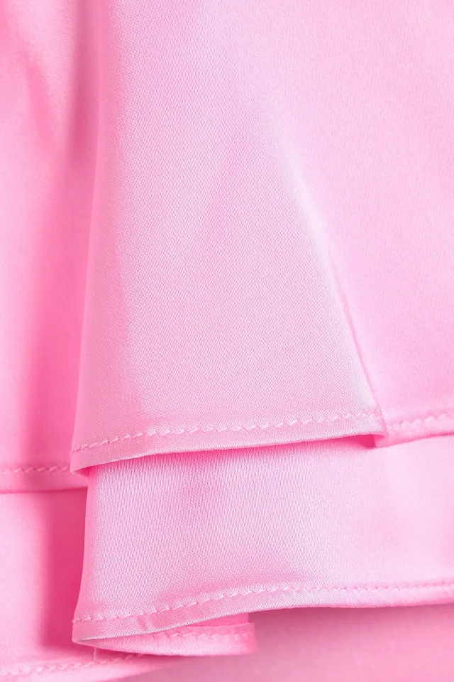 Retrofête Retrofte Queenie Strapless Ruffled Satin Maxi Dress in Pink, photo 4 of 4 from THE OUTNET