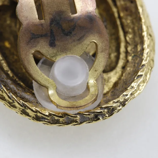 Chanel Coco Mark Vintage Earrings Gold Plated in Gold Gold-plated metal from LuxUness, photo 7 of 7
