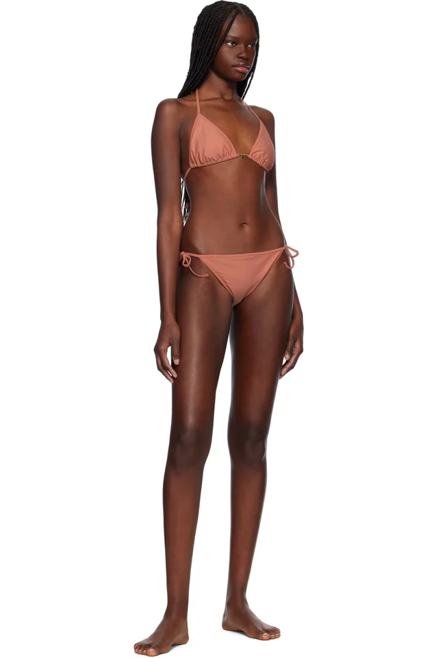 Maison Kitsuné Pink Baby Fox Bikini, photo 4 of 4 from SSENSE