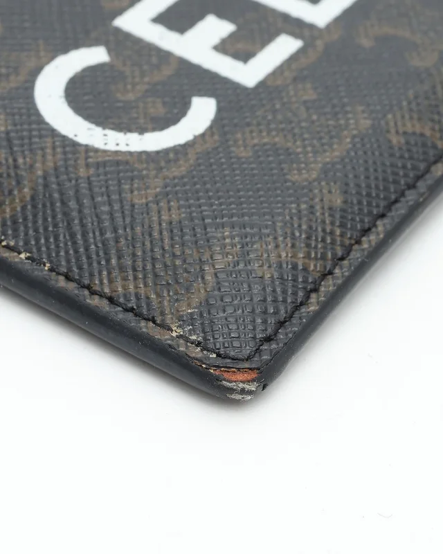 Celine Triomphe Card Holder in Canvas from A Retro Tale, photo 4 of 5