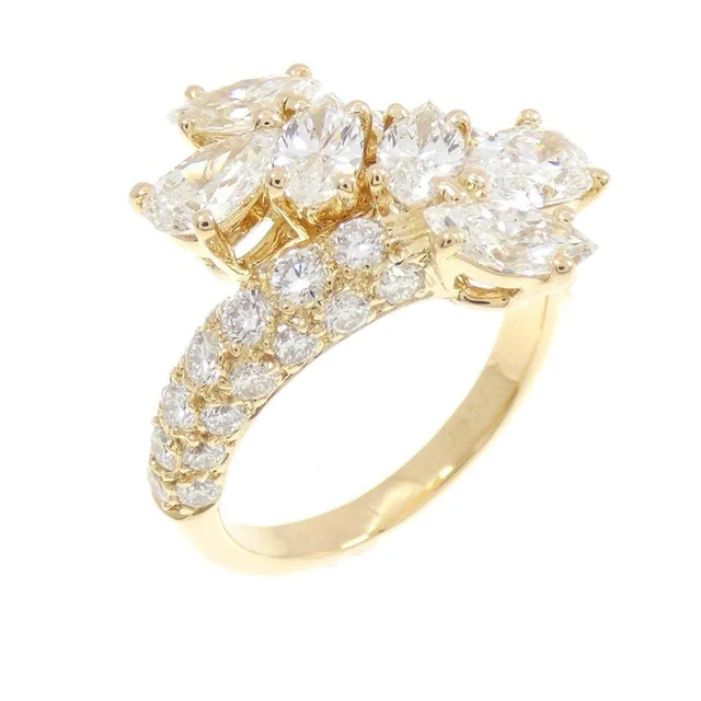 Cartier Primevere 750 Yellow Gold Diamond Ring Size 51 in Yellow from LuxUness