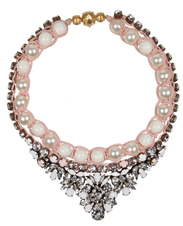 Shourouk Theresa Cystal & Faux Pearl Necklace from Cultstatus, photo 1 of 1
