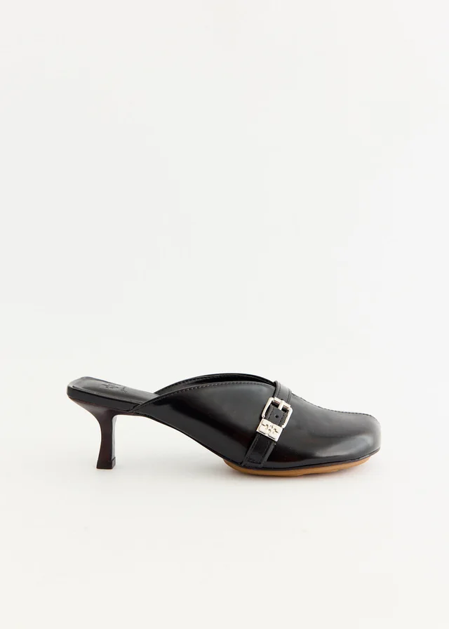 Ganni Sue Heeled Mules in Black from Incu, photo 1 of 1