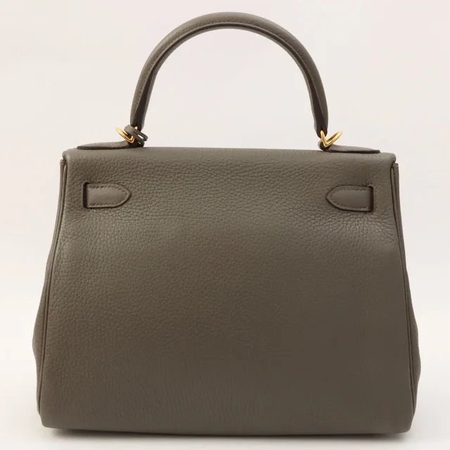 Hermès 2016 Kelly 28 Etoupe in Taupe Clemence leather from VINTAGE QOO TOKYO, photo 2 of 14