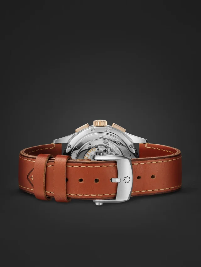 CARL F. BUCHERER Heritage BiCompax Annual Limited Edition Automatic Chronograph 18-Karat Rose Gold and Stainless Steel Watch, Ref. 00.10803.07.42.01 $11,600 30% off $8,120…, photo 7 of 9 from MR PORTER