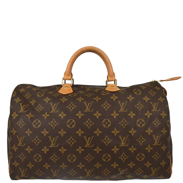 Louis Vuitton Monogram Speedy 40 Duffle Handbag M41522 in Coated canvas from AMORE Vintage Tokyo