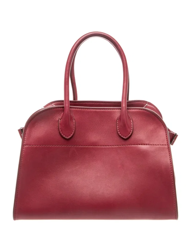 The Row Leather Soft Margaux in red Leather from The RealReal