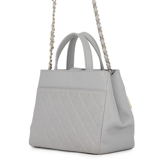 Chanel Matelasse Business Affinity 2-Way Handbag GrayA93795 Caviar Leather in Caviar leather from GALLERY RARE, photo 2 of 2