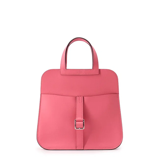 Hermès Halzan Rose Azalee Swift Leather Size Mini in Pink Swift leather from GALLERY RARE