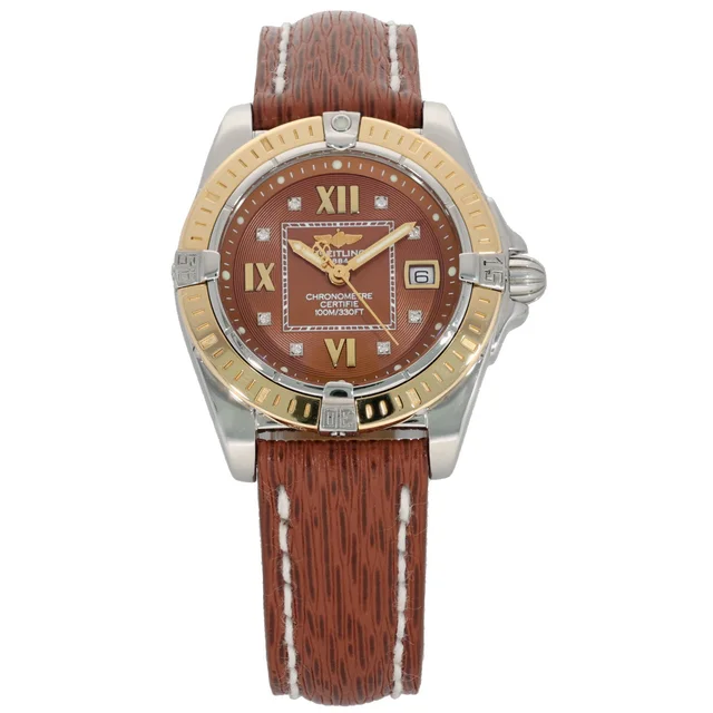Breitling Cockpit D71356 32mm Stainless Steel Watch in Leather from H&T
