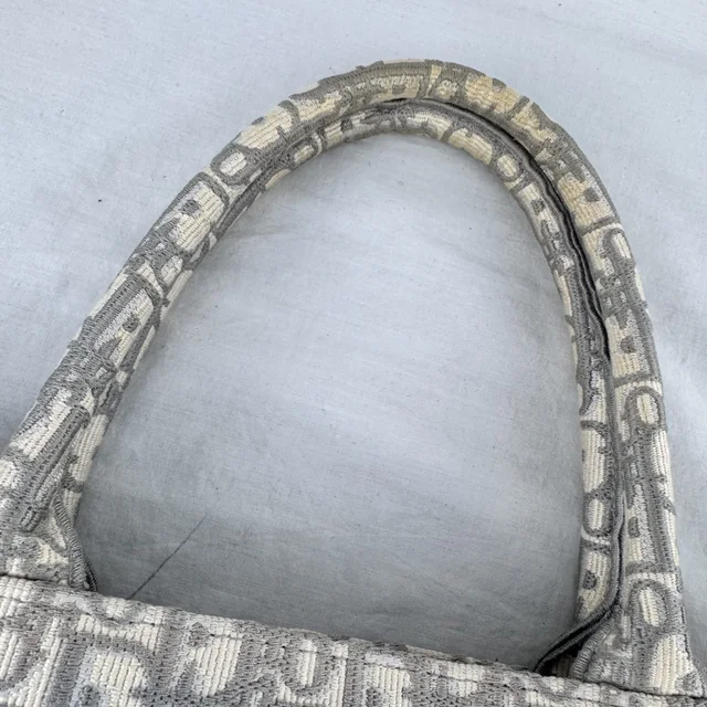Dior Large Book Tote in embroidery canvas, oblique canvas from Reowned, photo 12 of 25