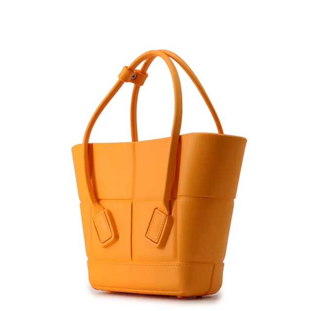 Bottega Veneta Arco Tote Bag Tangerine691194V14I07010 Rubber Size Mini from GALLERY RARE, photo 2 of 3