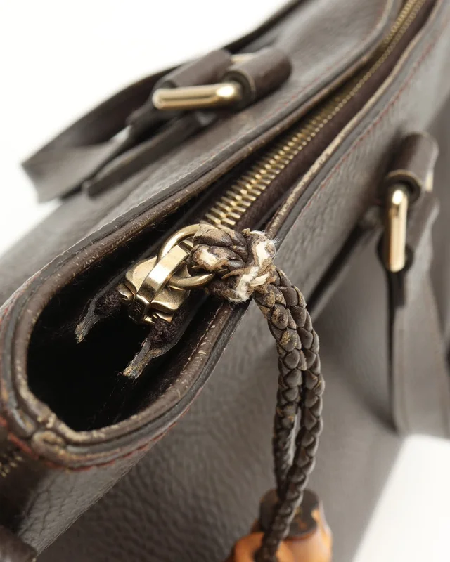 Gucci Bamboo tote Bag in Caviar leather from A Retro Tale, photo 6 of 11