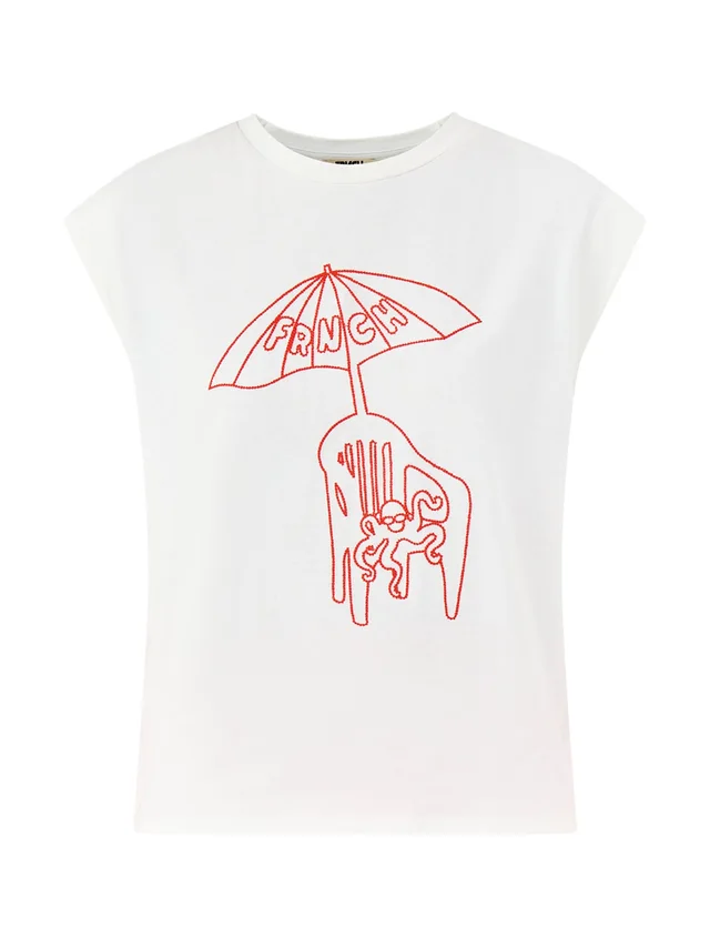 FRNCH Santino Graphic T-Shirt White from Fenwick, photo 1 of 1