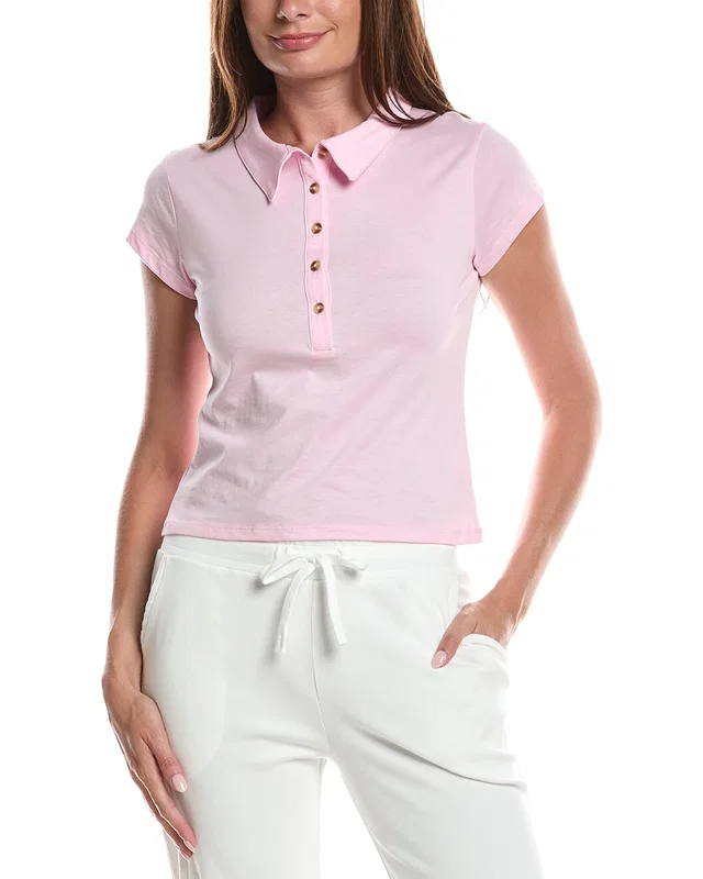 Knit Riot Henley Polo Shirt, image 1 of 1 from Gilt