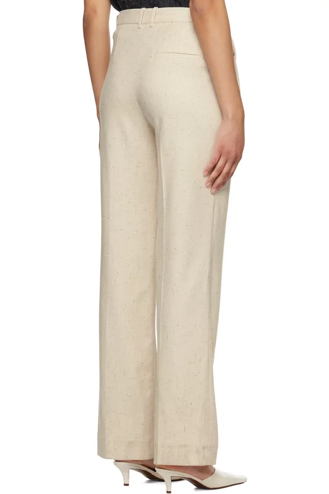 The Garment Beige Taranto Trousers, photo 3 of 4 from SSENSE