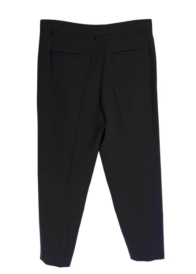 Brunello Cucinelli Tailored Black Trousers in Black Wool from HEWI