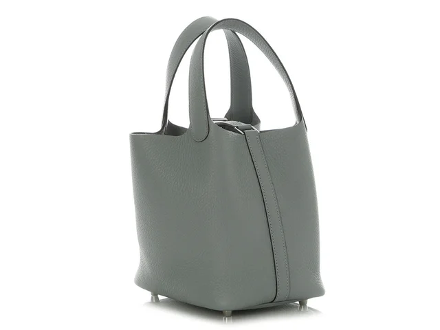 Hermès Gris Pantin Clémence Picotin Lock 18 in Grey Clemence leather from Ann's Fabulous Finds, photo 2 of 2
