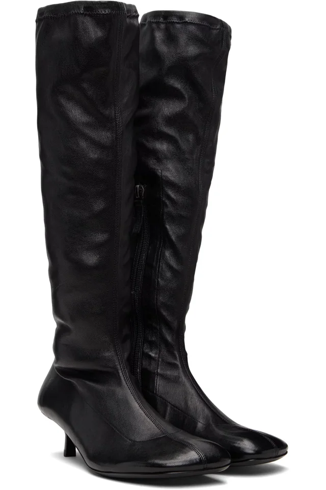 Marsèll Black Cotama Tall Boots, photo 4 of 5 from SSENSE