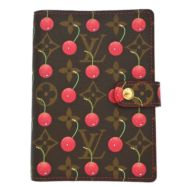 Louis Vuitton 2005 Monogram Cherry Agenda PM Notebook Cover R21023 in Canvas from AMORE Vintage Tokyo