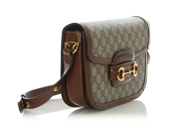 Gucci Medium Horsebit 1955 Shoulder Bag in Canvas from Ann's Fabulous Finds, photo 5 of 9