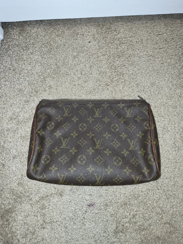 Louis Vuitton Monogram Toiletry Pouch 28 in brown|red|neutral Coated canvas from Poshmark