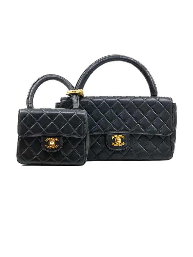 1994 Chanel Parent Child Quilted Double Bag in Lambskin from Arcade Vintage