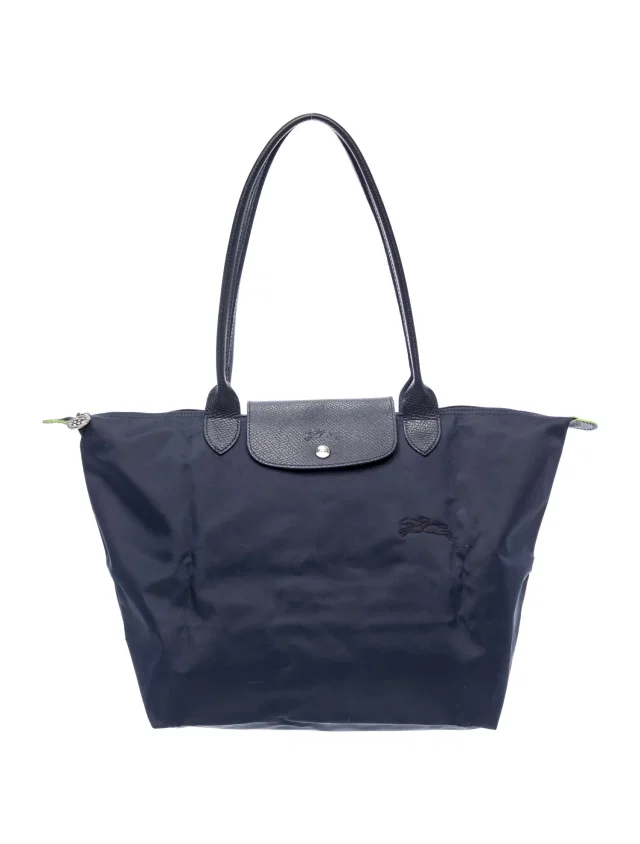 Longchamp Signature Shoulder Bag in blue Nylon from The RealReal